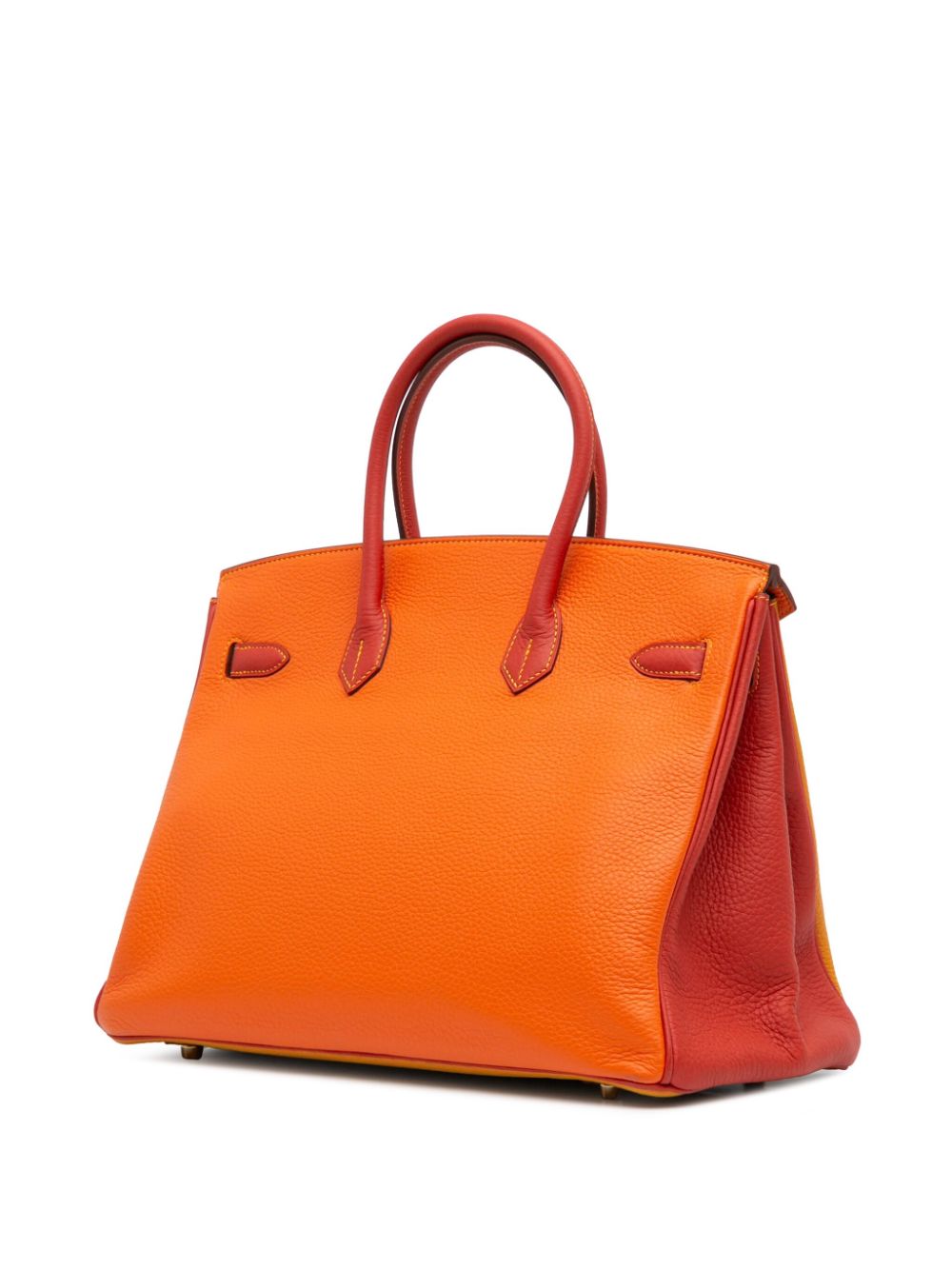 Hermès Pre-Owned 2012 Clemence Arlequin Birkin Retourne 35 handtas - Geel