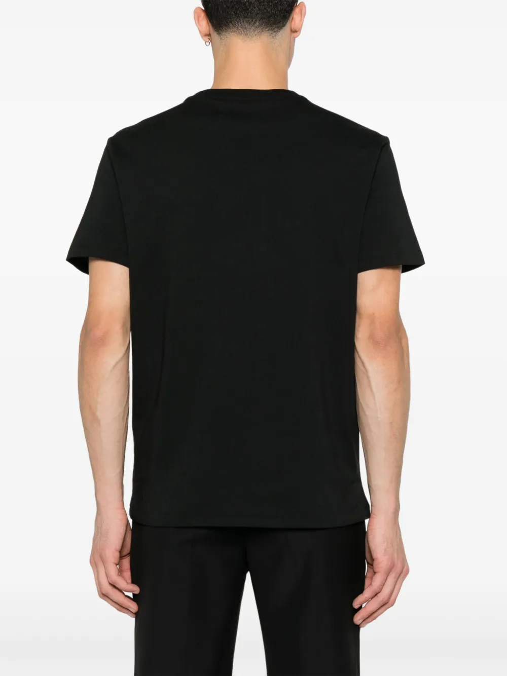 Polo Ralph Lauren Undershirt In Black Cotton With Short Sleeves In Black