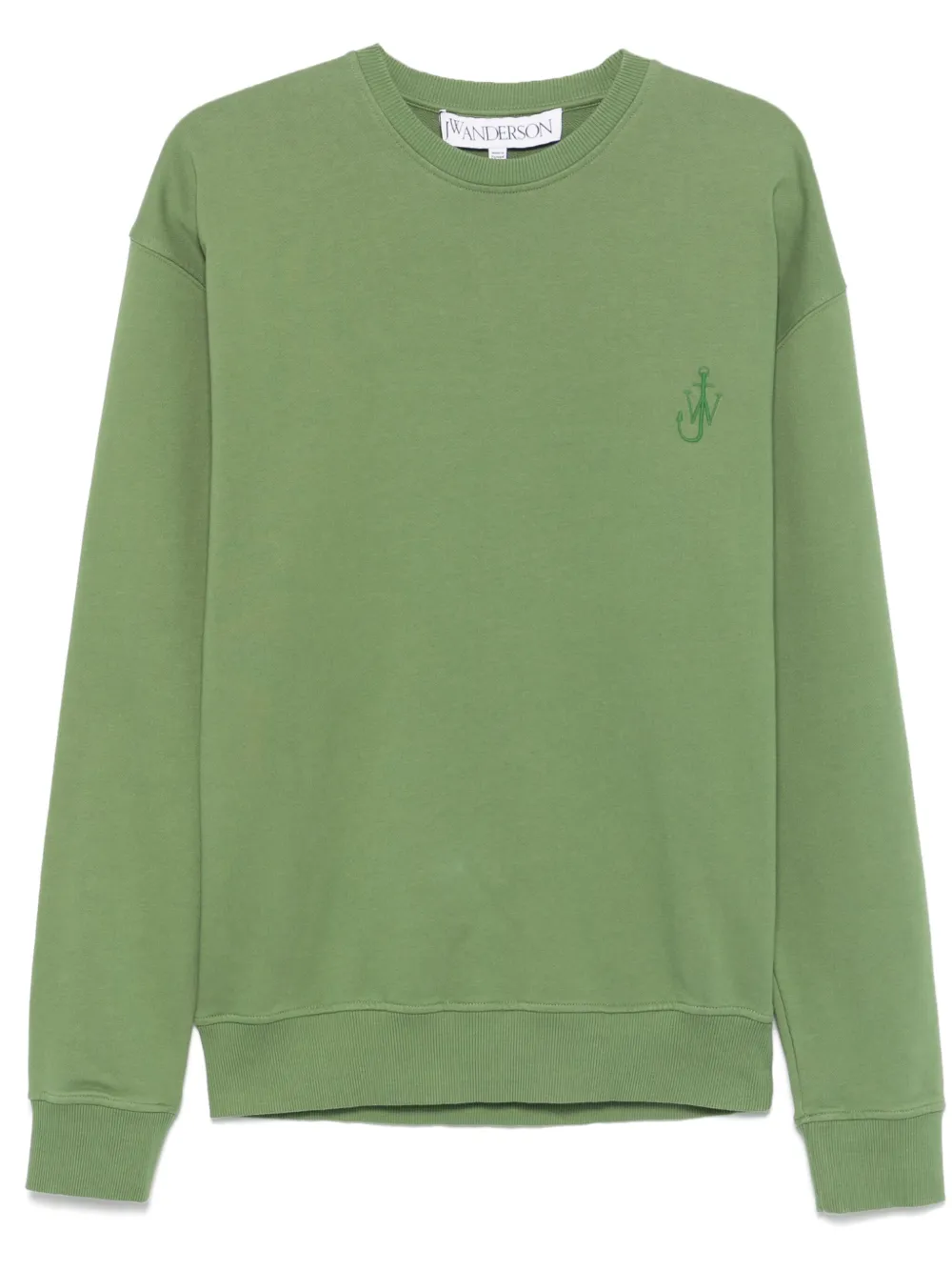 JW Anderson sudadera con ancla bordada | verde | Image 1