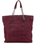 Christian Dior Pre-Owned 2008 Large Lambskin Cannage Lady Dior Soft Shopping tote bag - Red