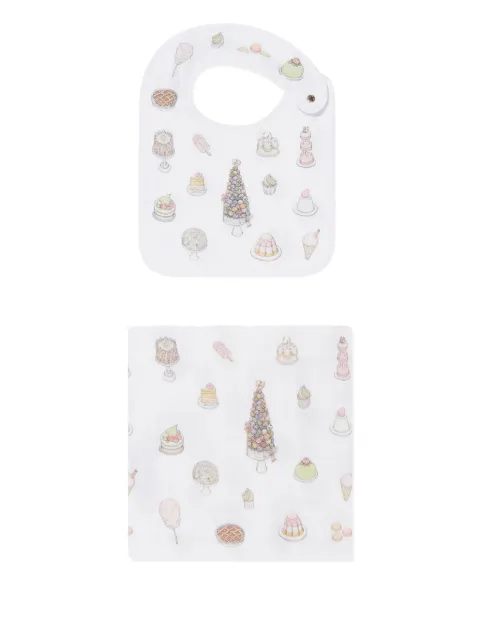 Atelier Choux set de frazada y babero Sweetie Pie