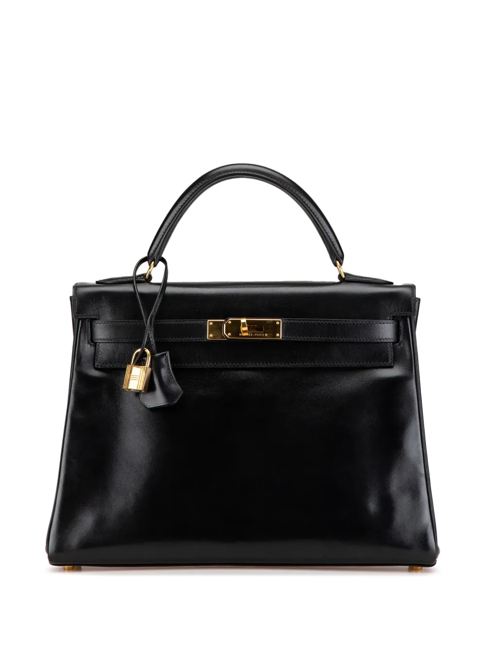 Hermès Pre-Owned 1995 Box Calf Kelly Retourne 32 satchel – Black