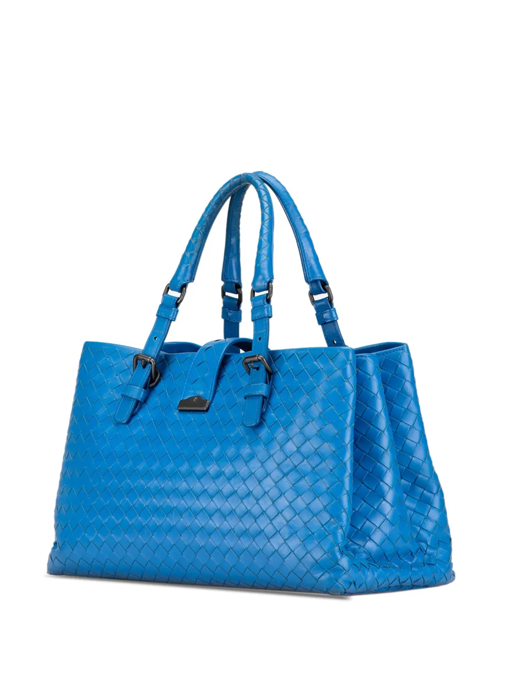 Bottega Veneta Pre-Owned 2012-2024 kleine Intrecciato Roma schooltas - Blauw