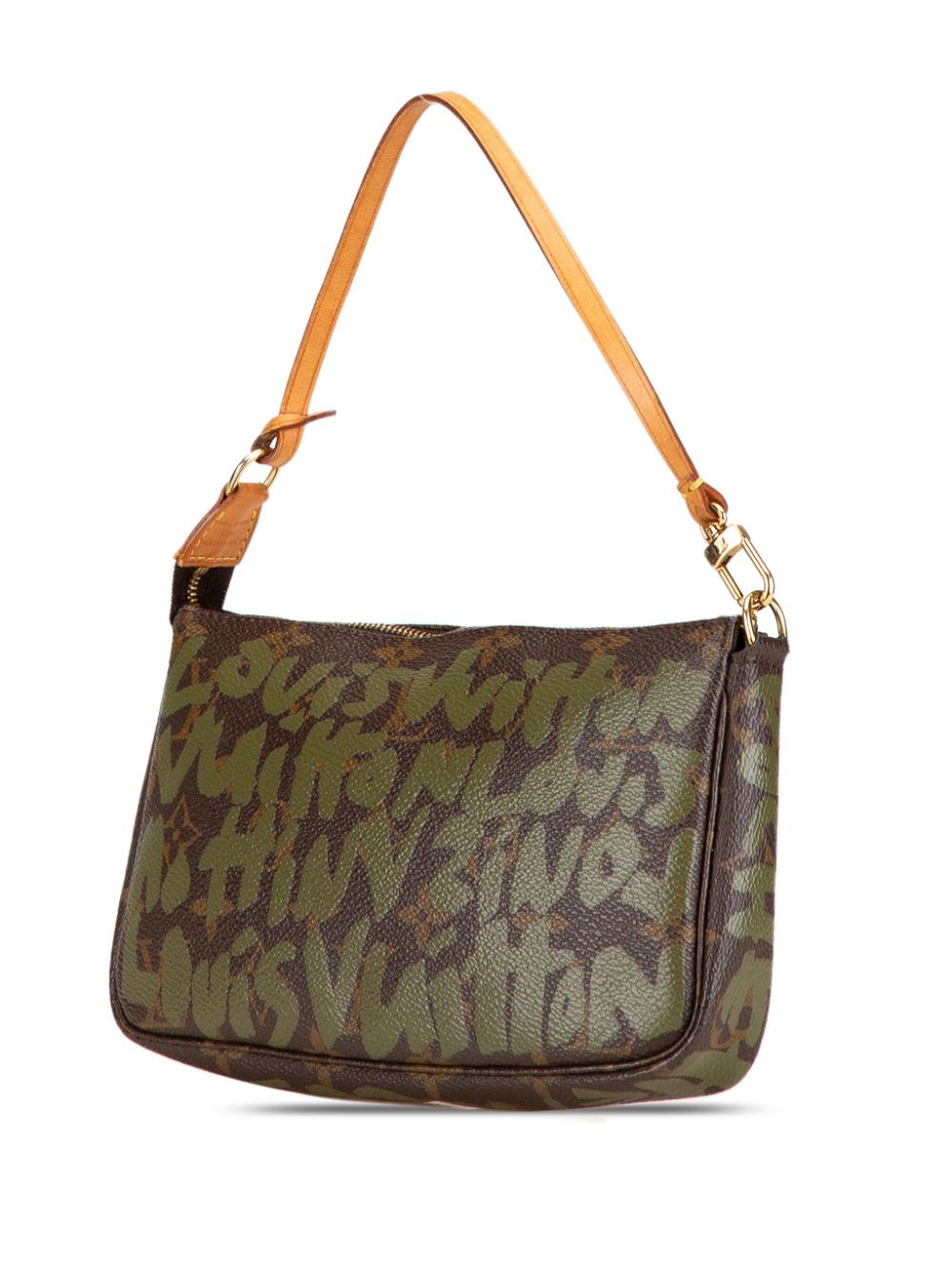 Louis Vuitton Pre-Owned 2001 Stephen Sprouse Graffiti Pochette Accessoires schoudertas met monogram - Bruin