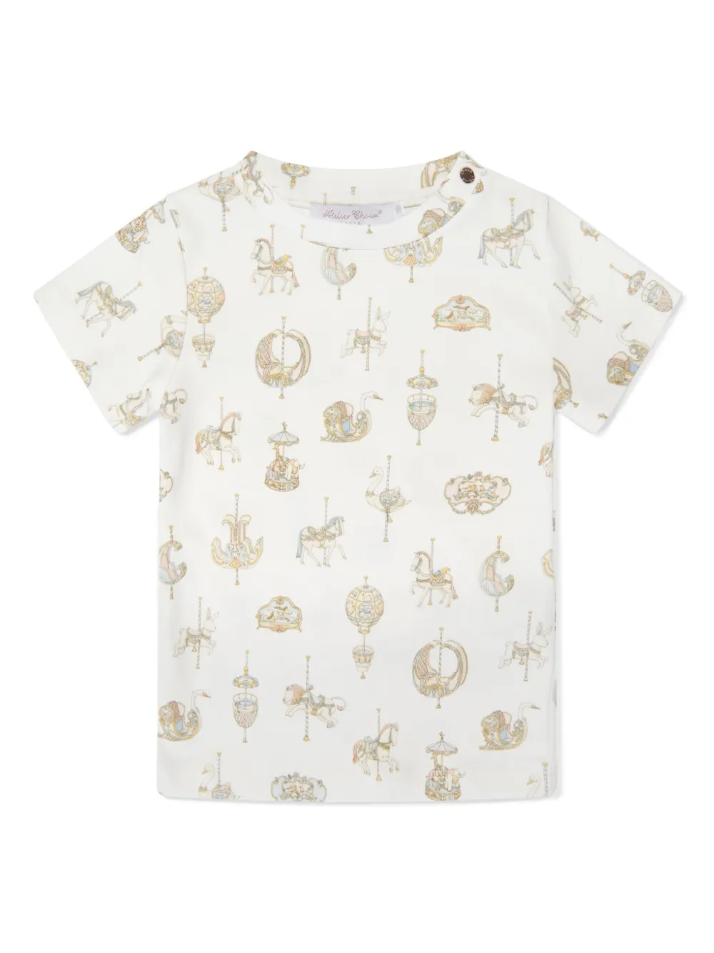 Atelier Choux playera estampada | blanco | Image 1