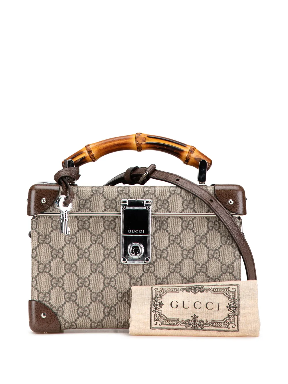 Gucci Women's Gucci Vanity GG Fabric Handbag Brown main image 0