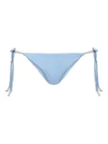 TWINSET bead-embellished tie-side bikini bottom - Blue
