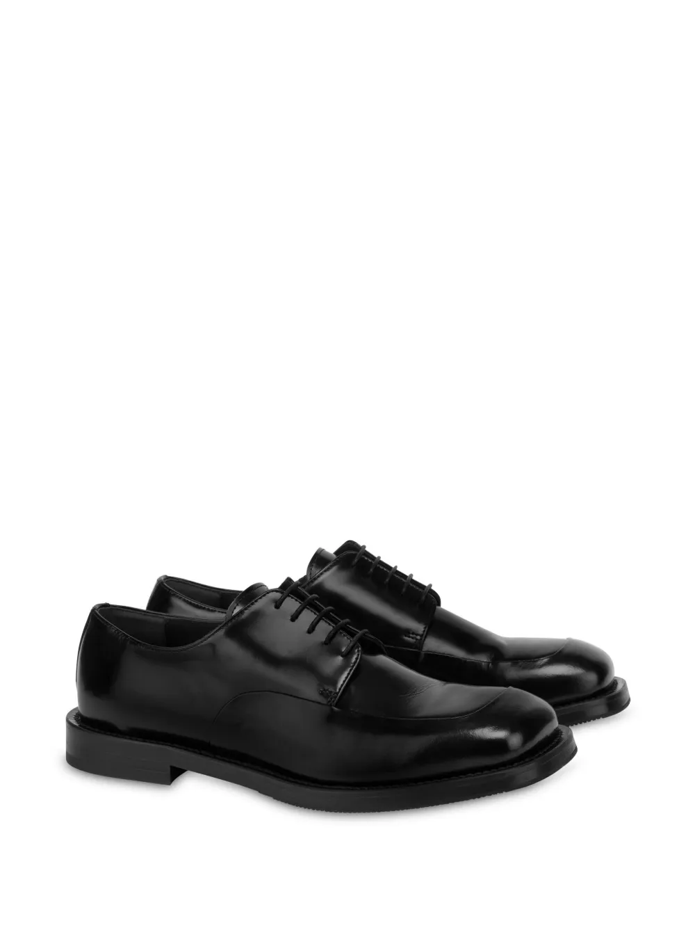 Moschino Leren Oxford schoenen - Zwart