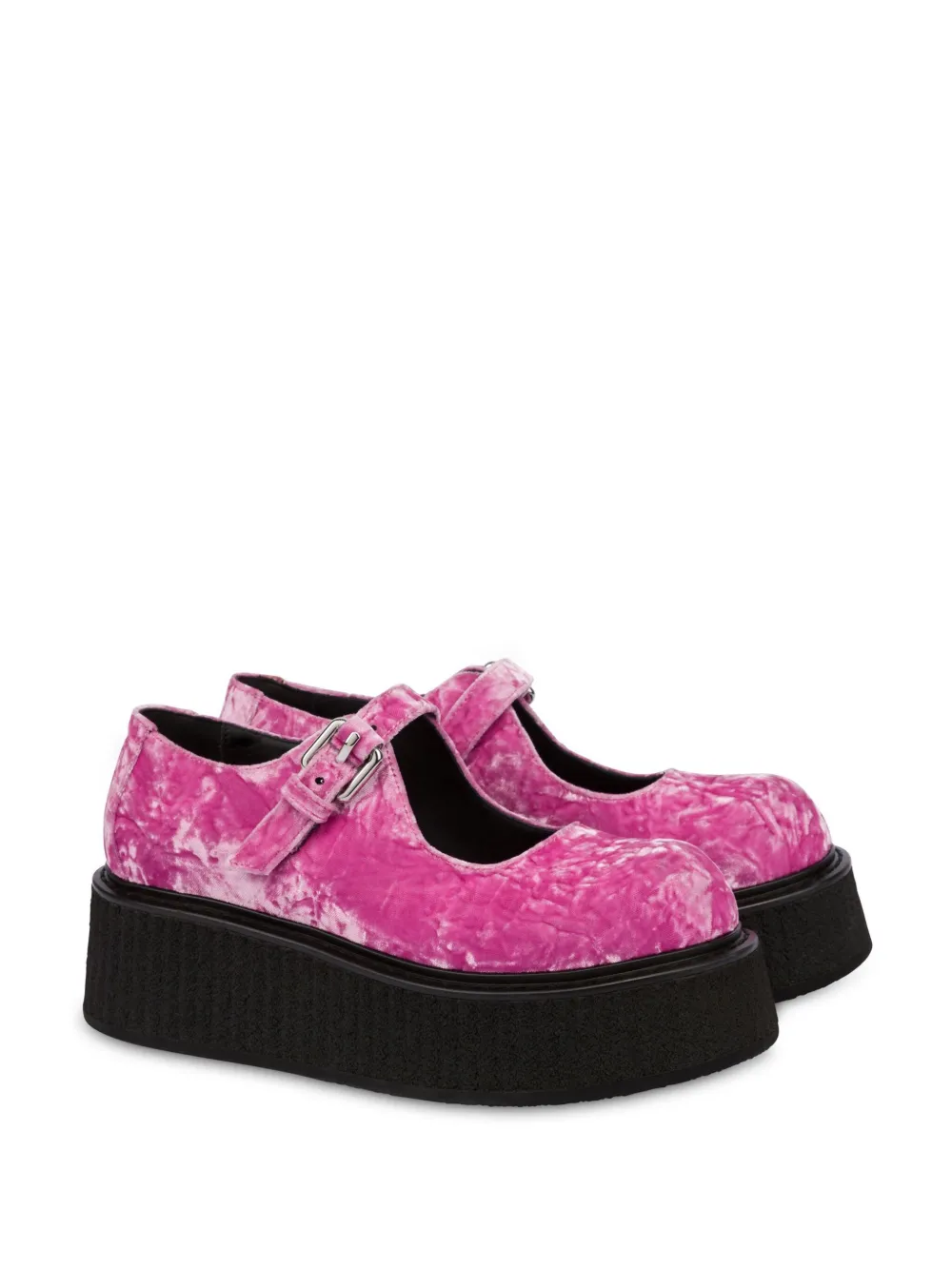 Moschino Fluwelen loafers - Roze
