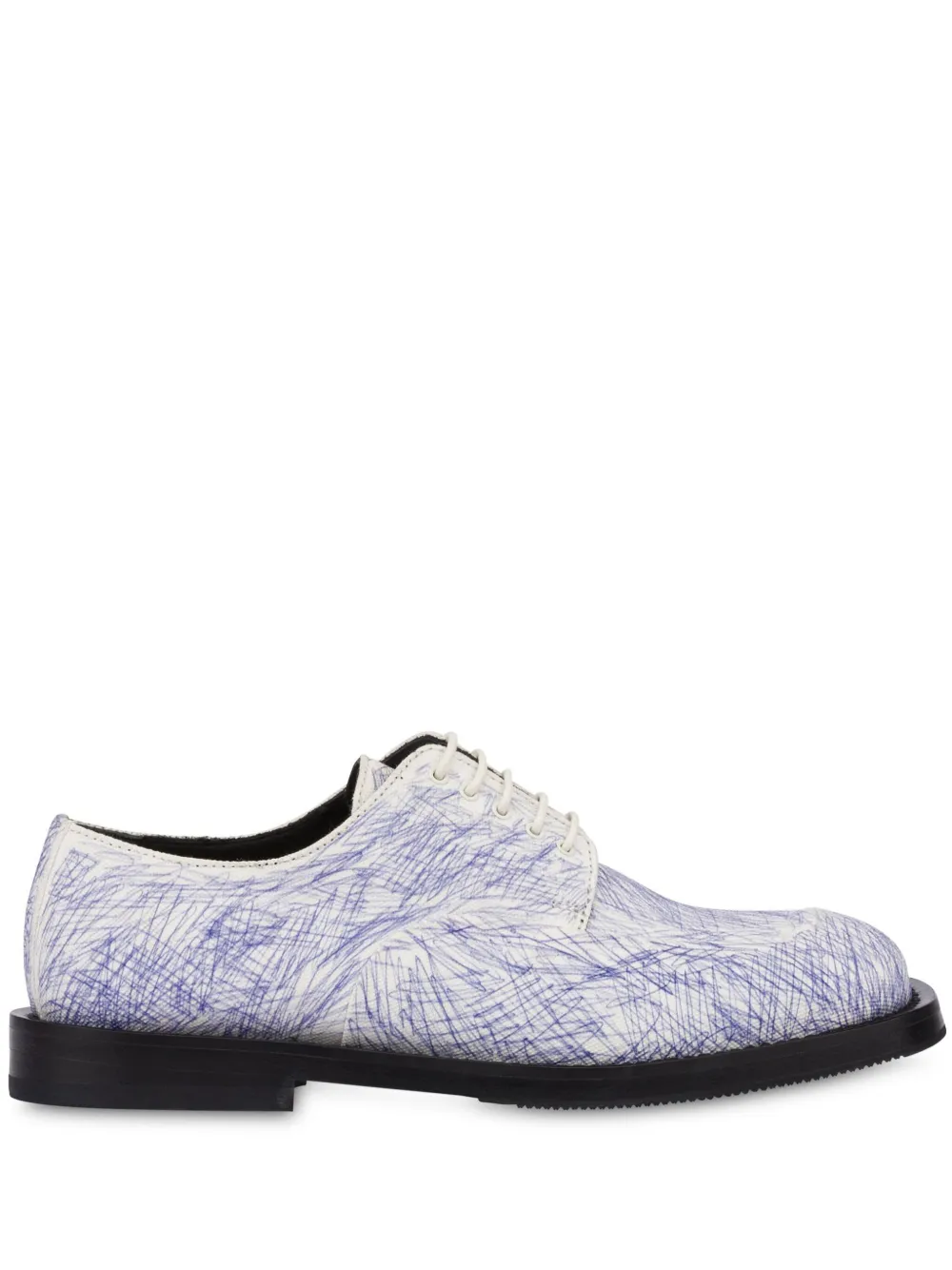 Moschino Oxford schoenen met print Wit