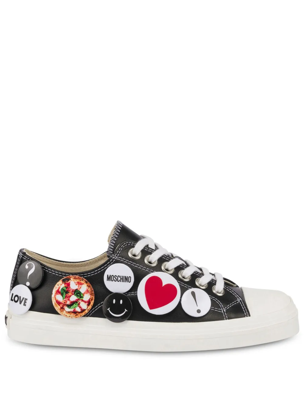 Moschino pin-embellished sneakers Black