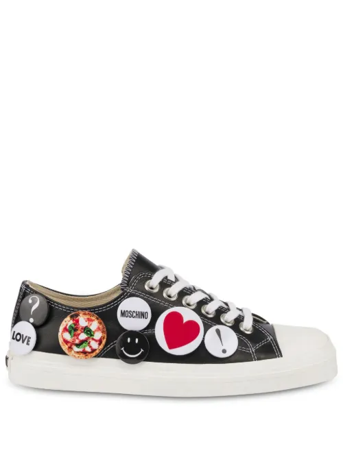 Baskets à détails de pins - Moschino - Modalova