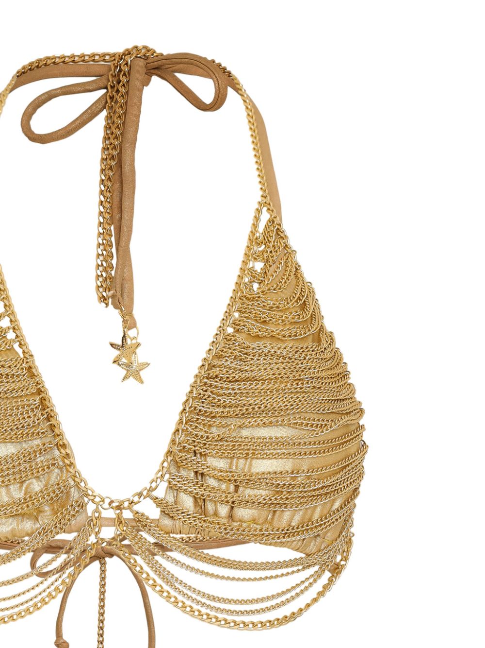 Amir Slama Bikini met schakelkettingdetail - Goud