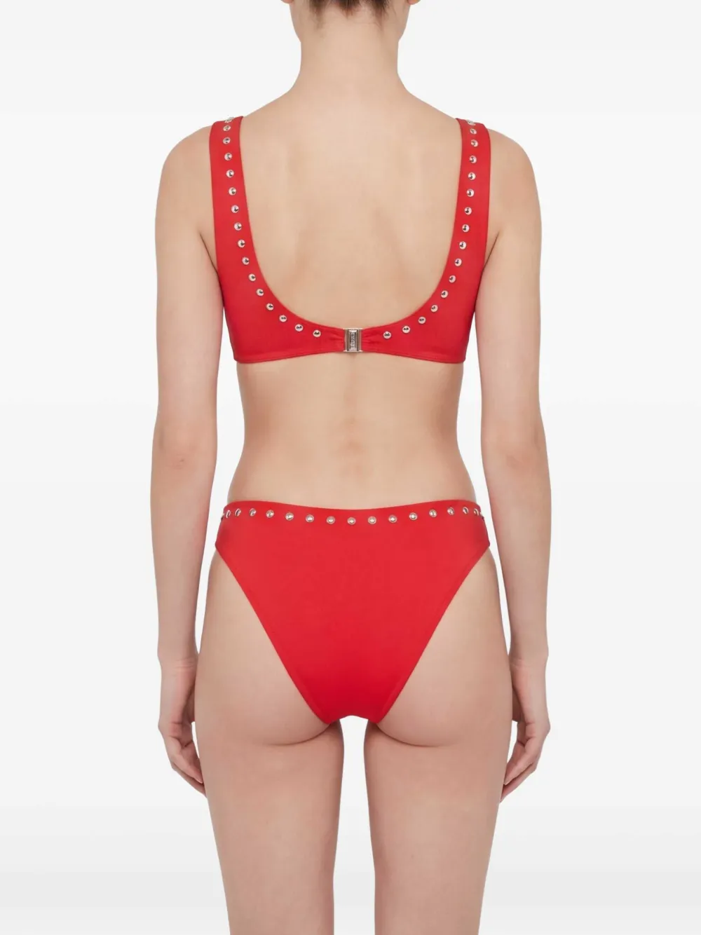Let's Swim Bikinitop met studs Rood
