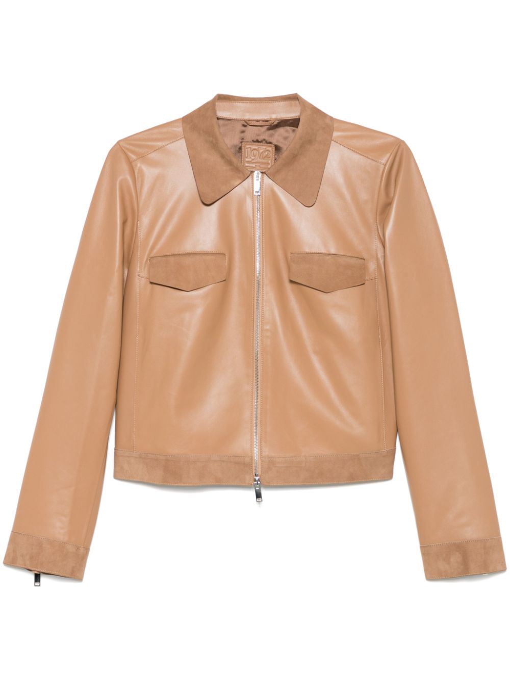 leather shirt jacket