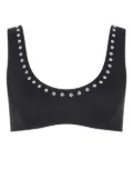 Let's Swim studded bikini top - Black