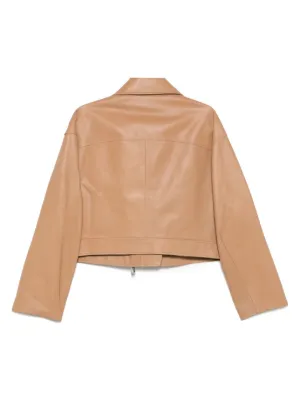 DESA 1972 レザー メッシュジャケット Desa 1972 Leather jacket - Black - Women | K13302BLACK