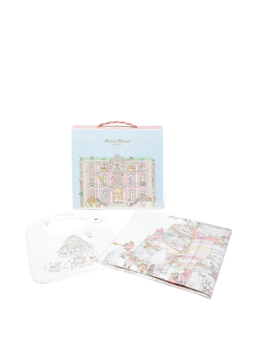 Atelier Choux Set aus Lätzchen und Decke mit Le Gâteau-Print | Image 5