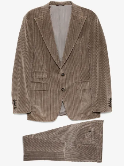 Canali traje de pana con botones