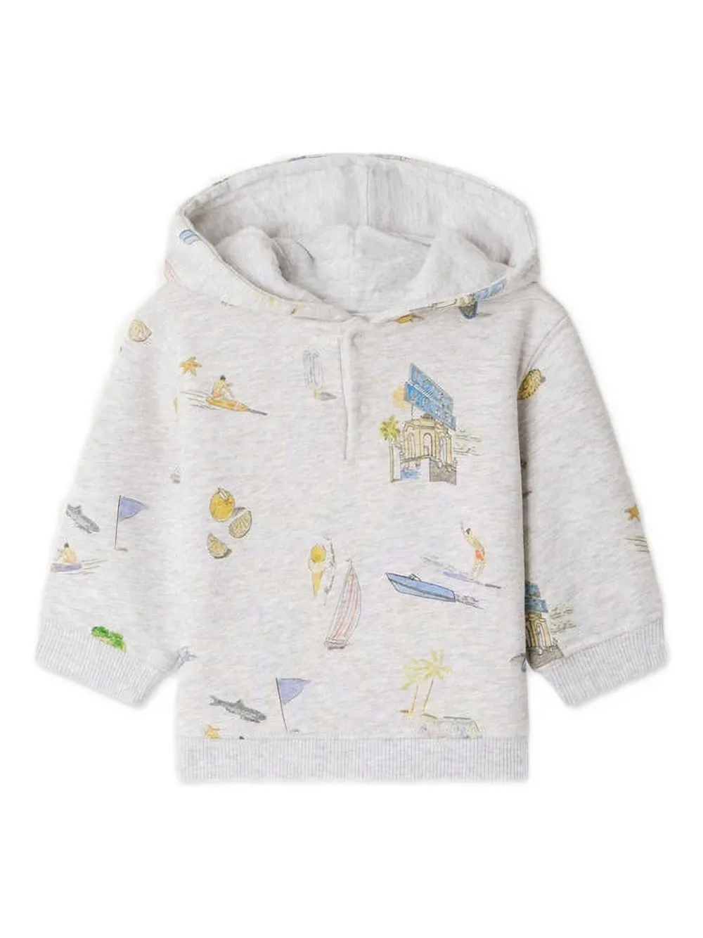 Bonpoint Cody hooded sweatshirt | gris | Image 1