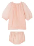 Bonpoint Gracielle dress set - Pink