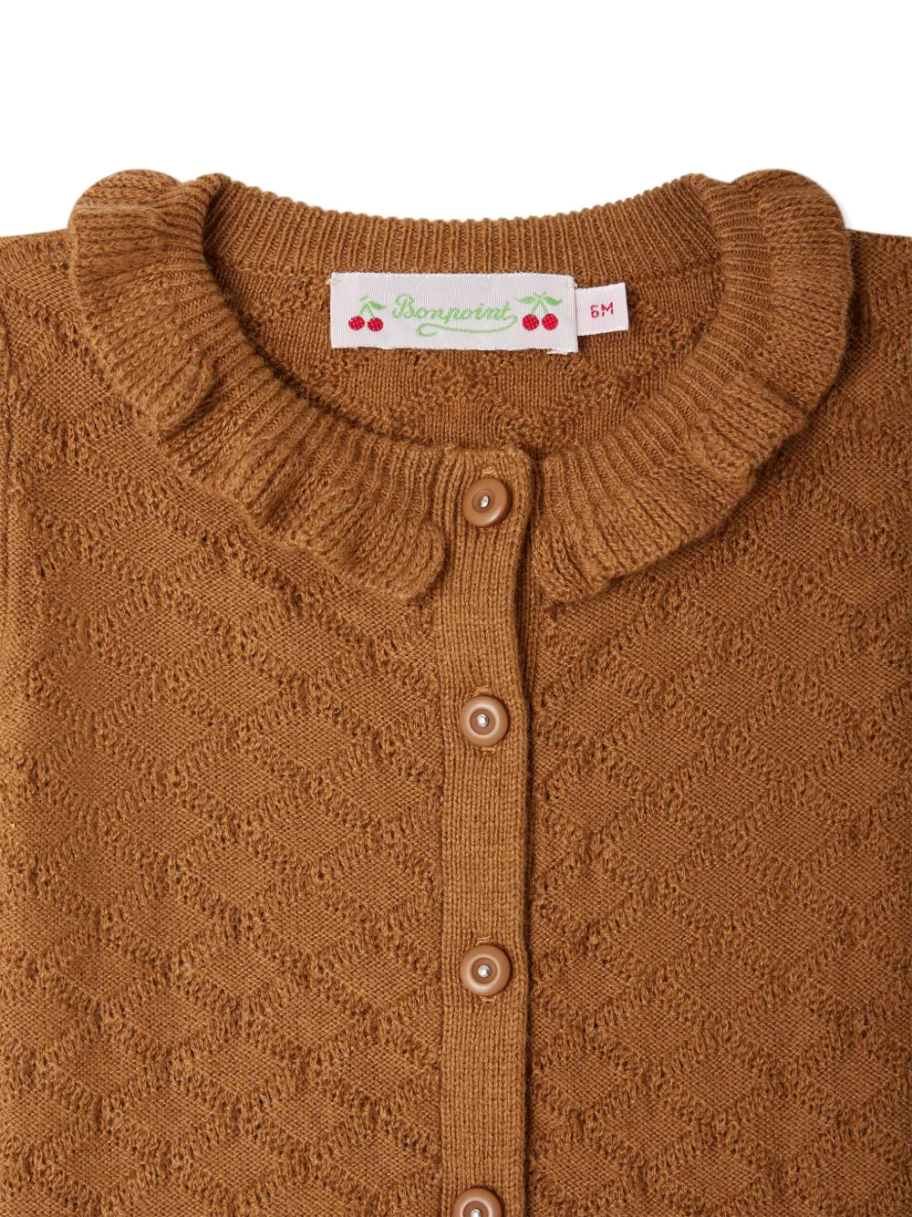 Bonpoint Elmie vest Bruin