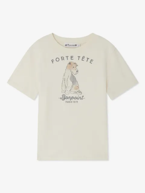 Bonpoint t-shirt à logo imprimé