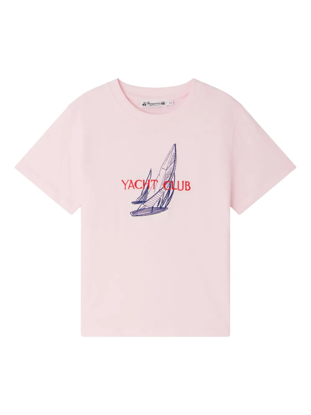 Bonpoint playera con logo estampado | rosado | Image 1