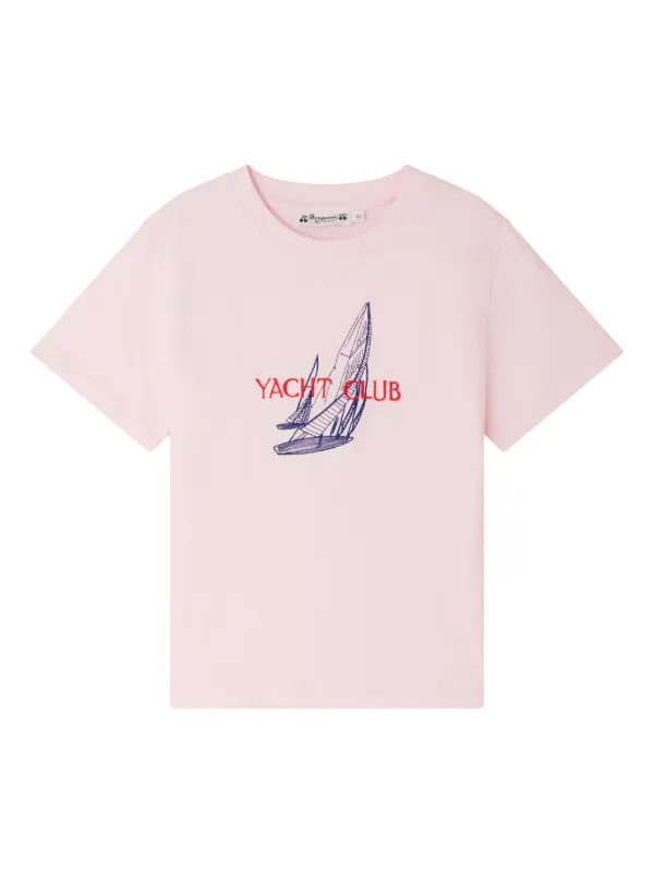 Bonpoint ベビーピンクTシャツ （白）12A Bonpoint ロゴ Tシャツ | ピンク | FARFETCH JP