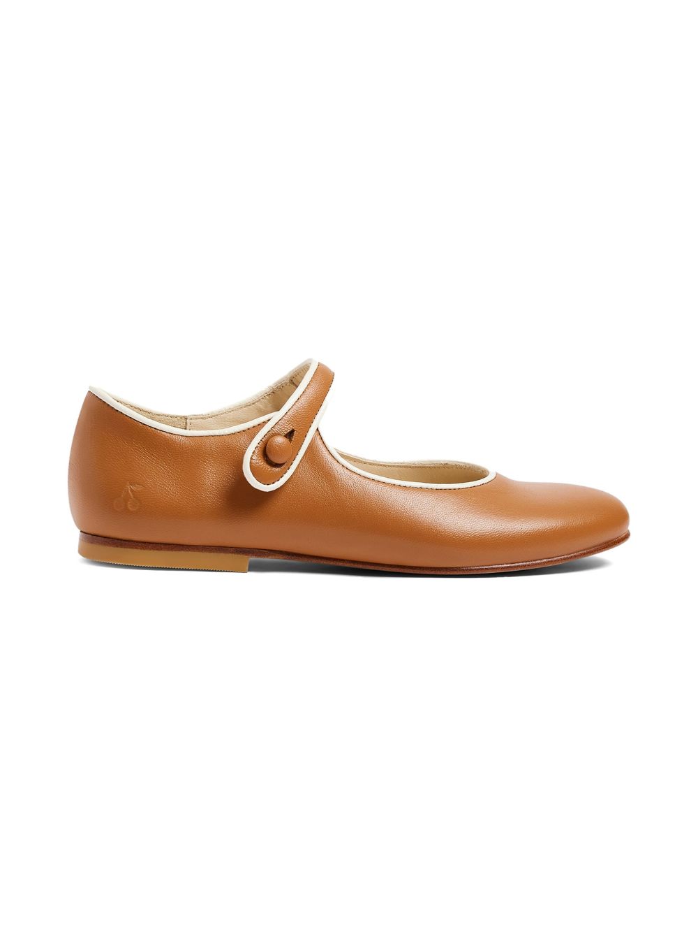 Bonpoint Ella ballerina shoes - Brown