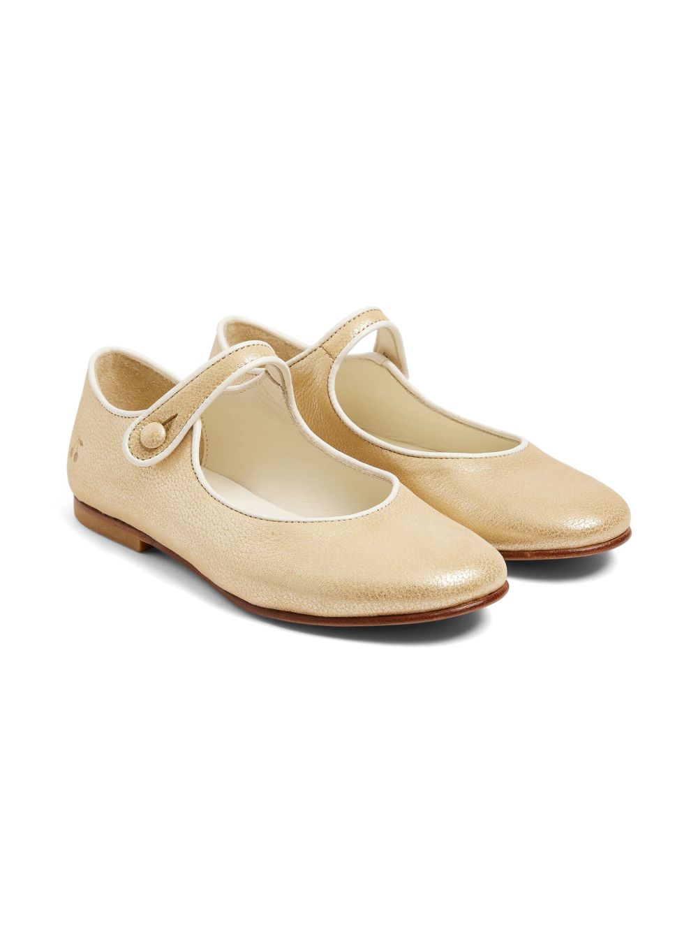 Bonpoint Ella ballerina shoes - Gold