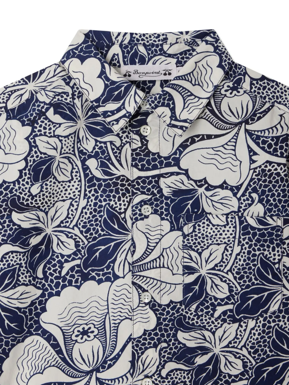 Bonpoint Popeline shirt Blauw