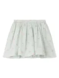 Bonpoint cherry-print skirt - Green