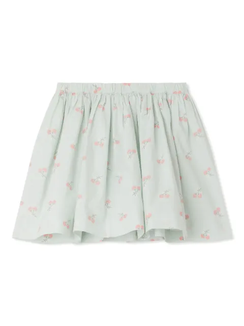 Bonpoint cherry-print skirt