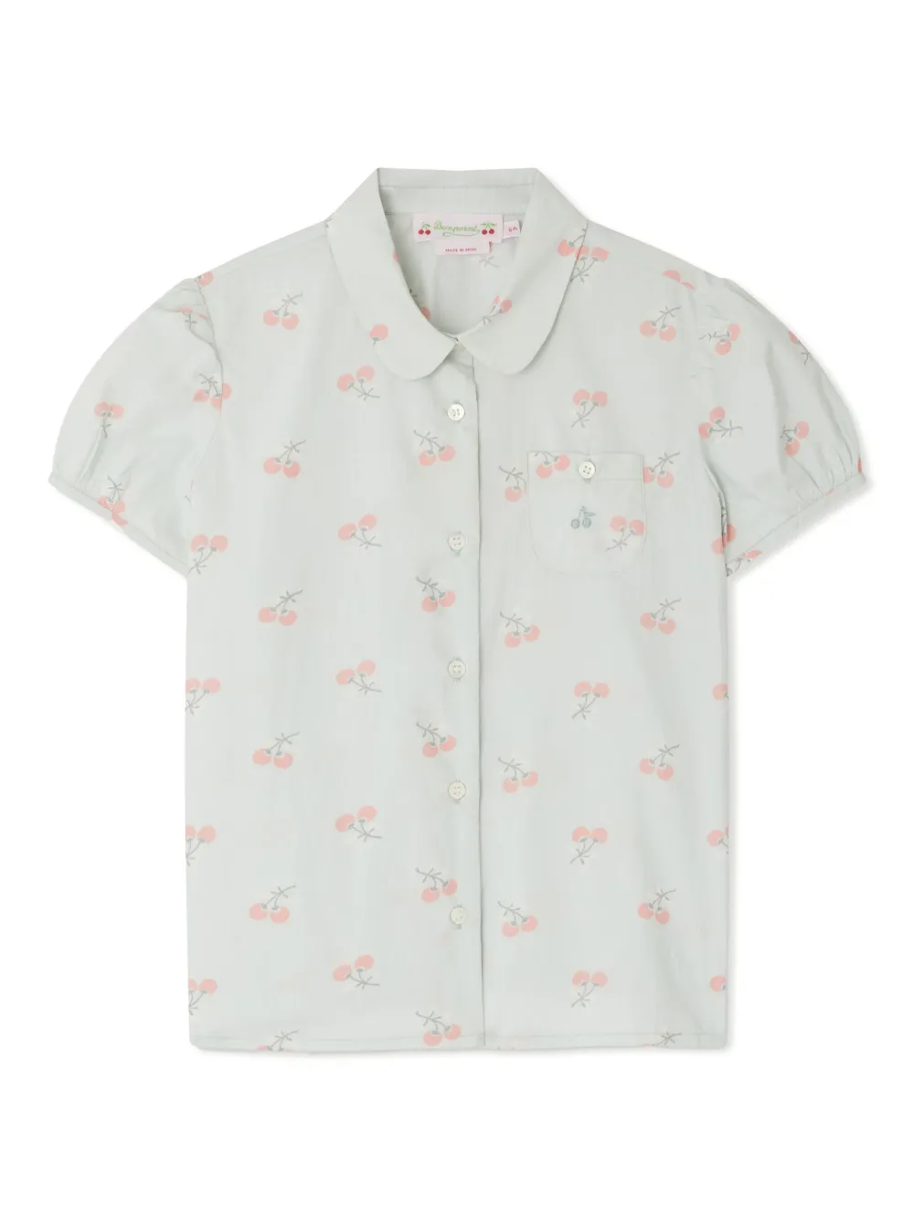 Bonpoint camisa con cerezas estampadas | verde | Image 1