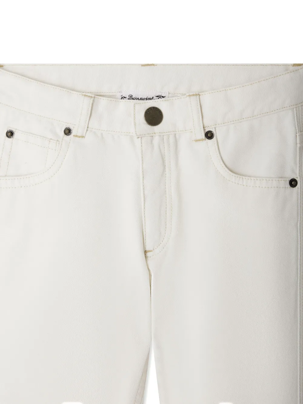 Bonpoint Dewey jeans Wit