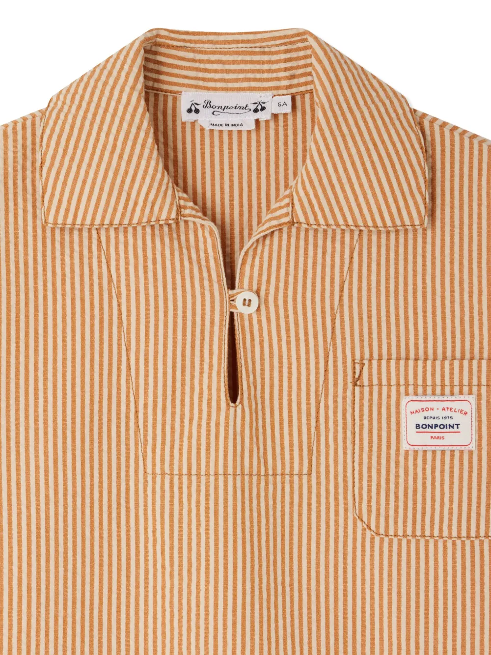 Bonpoint Gestreept shirt Bruin