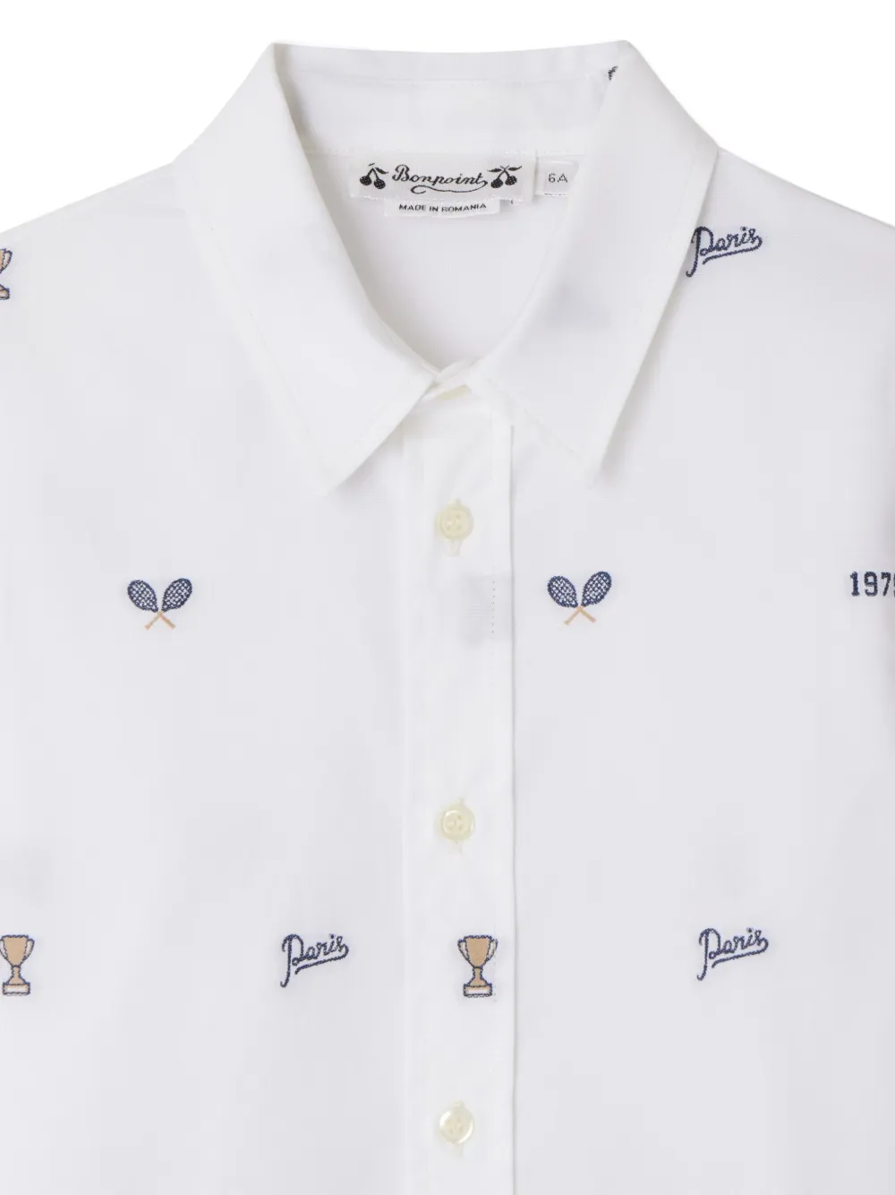 Bonpoint Popeline shirt Wit