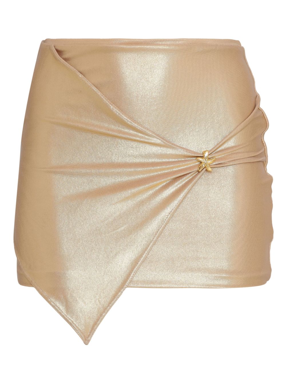 draped-detail mini skirt