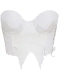 Amir Slama lace-detail top - White