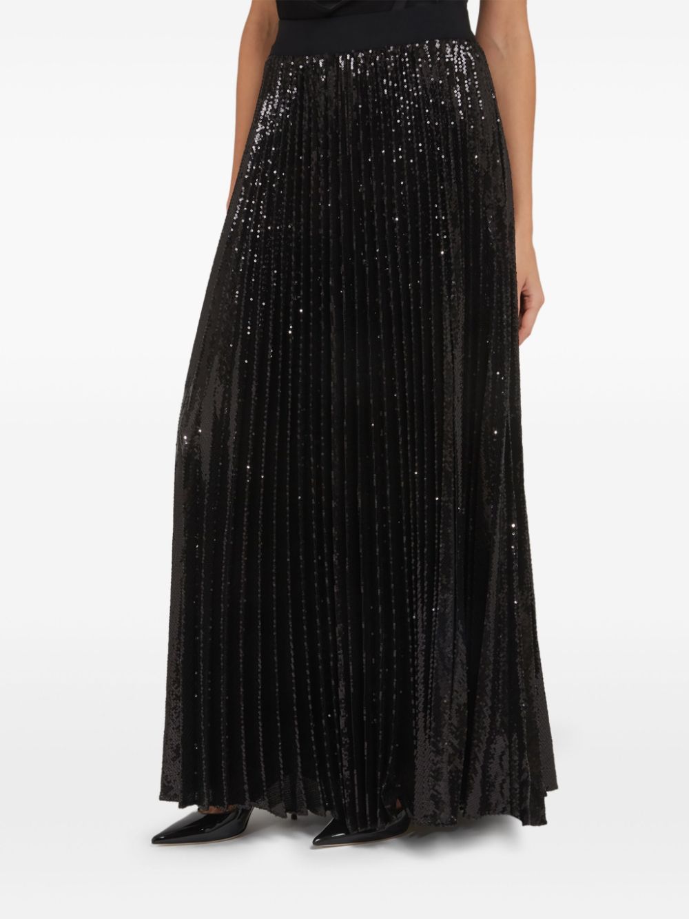 alice + olivia sequinned maxi skirt - Zwart