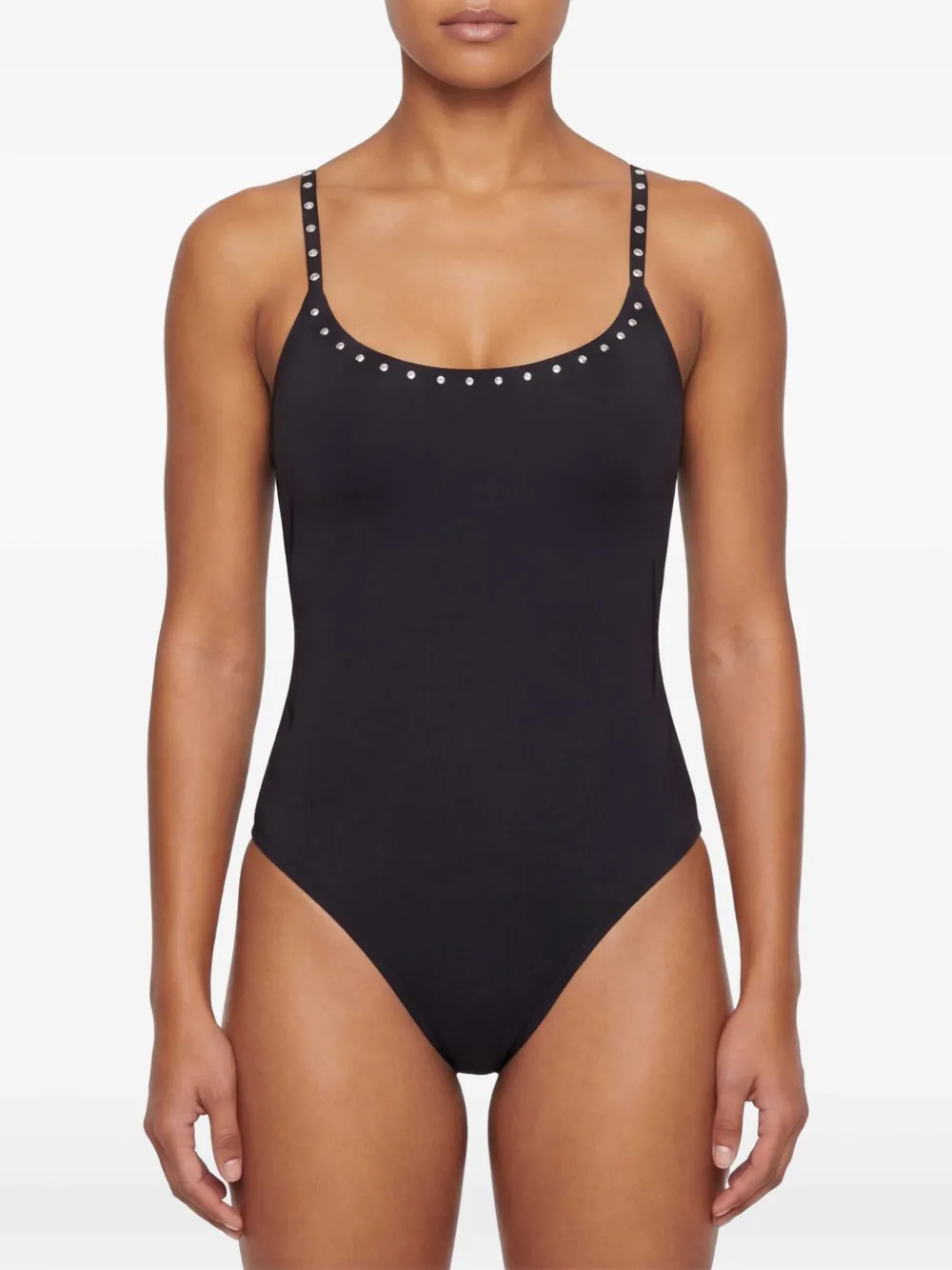 Let's Swim Badpak met studs Zwart