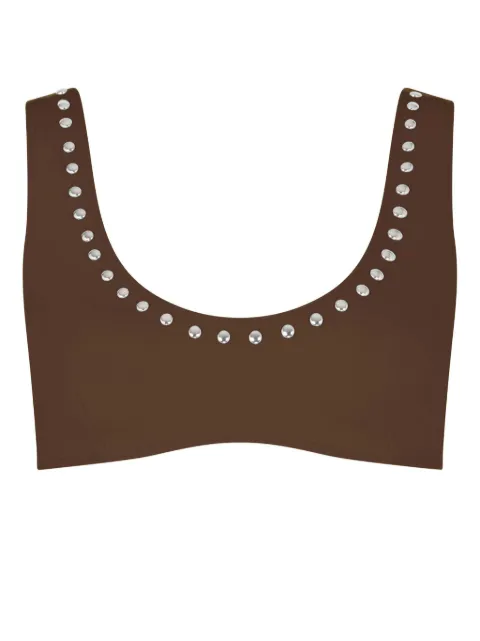 Let's Swim  top de bikini con apliques