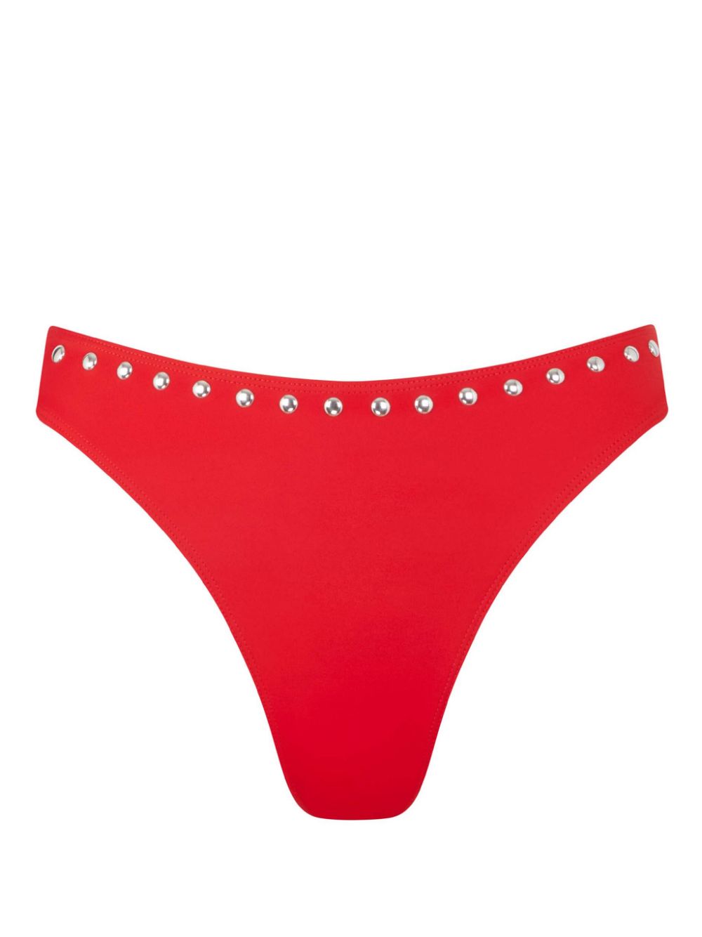 Let's Swim studded bikini bottoms Rood