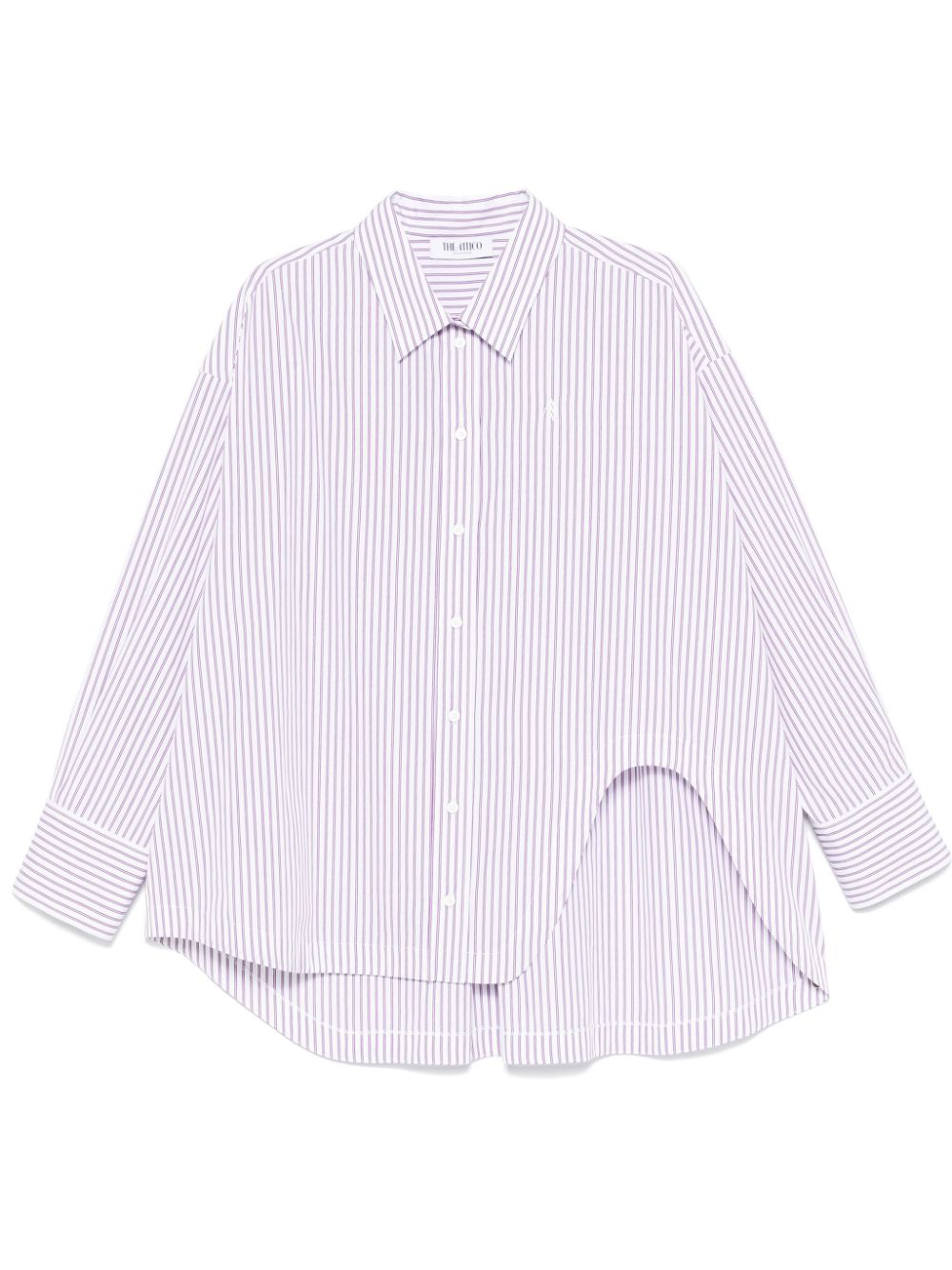 The Attico striped shirt - White