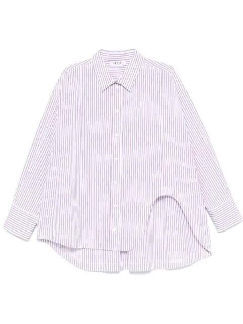The Attico camisa con rayas estampadas