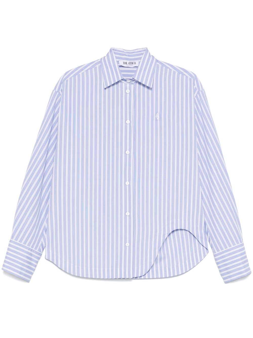 The Attico striped shirt - White