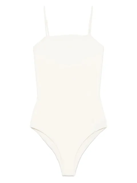 Jil Sander logo-embroidered swimsuit