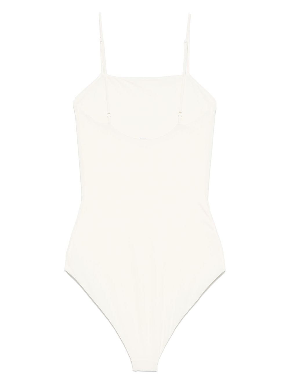 Jil Sander logo-embroidered swimsuit - Neutrals