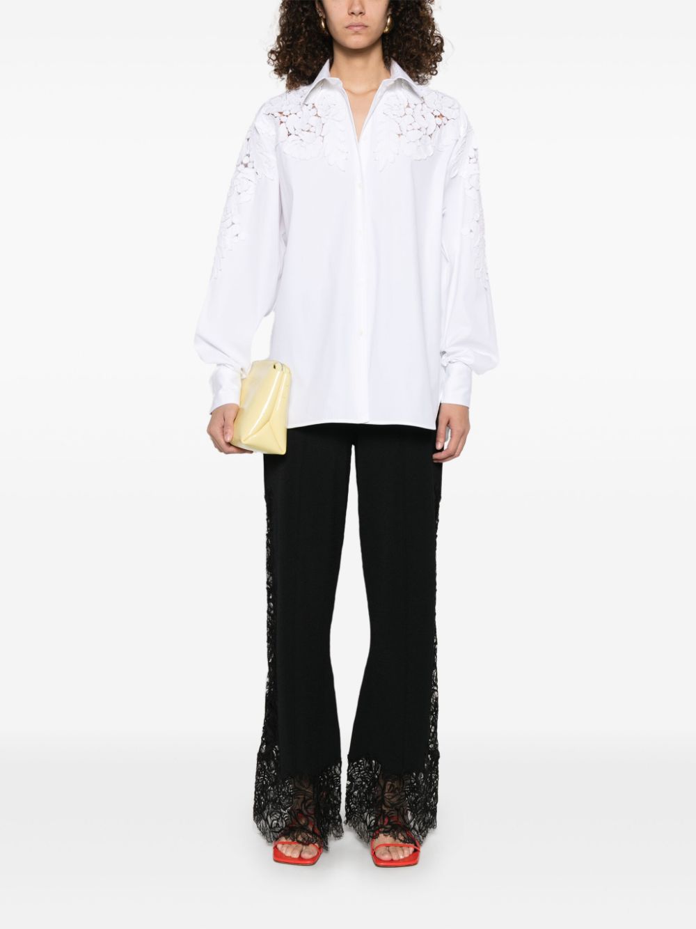 Ermanno Scervino appliqué-detailed shirt - Wit